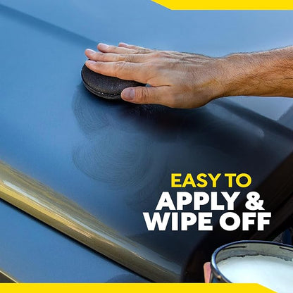 Meguiar's Ultimate Paste Wax, Premium Car Wax for a Deep Gloss with Lasting Protection, Easy to Apply and Remove, Clear Coat Safe, Microfiber Towel and Applicator Included, 8 Oz Paste