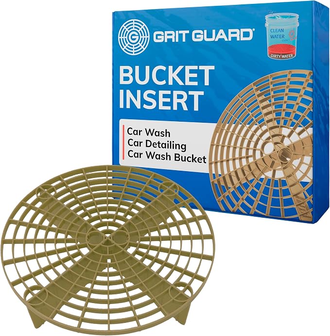 Grit Guard The Original Gold Bucket Insert - 10" Diameter Car Wash Bucket for Car Washing, Detailing Compatible with 3.5, 4, 5 and 6 Gallon Buckets - Made in the USA