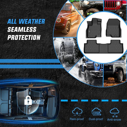 Nilight TPE Floor Mats for Acura RDX 2019 2020 2021 2022 2023 2024 2025 2026, All Weather Custom Fit Heavy Duty Floor Liners