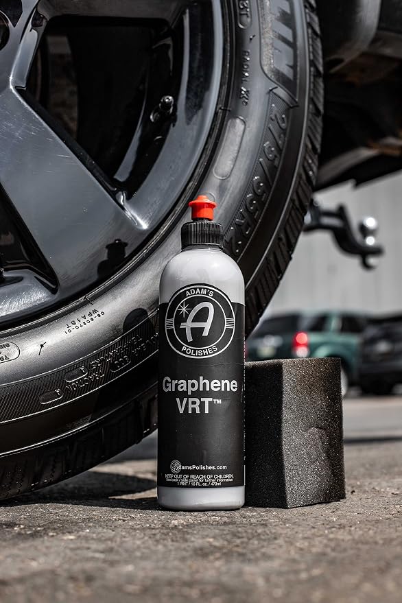 Adam's Polishes Graphene VRT 16oz Vinyl, Rubber, Tire & Trim Dressing - Durable UV Protection and Water Repellent - Graphene Ceramic Infused Formula - Dress Tires or Trim Without Worry of Slinging
