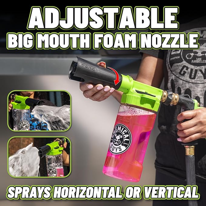 Chemical Guys TORQ Foam Blaster 6 - Foam Cannon Garden Hose Attachment,Easy to Use,Sprays Thick Suds for Safe Washing Trucks,SUVs,Motorcycles,RVs,and Other Vehicles,(Pack of 6)