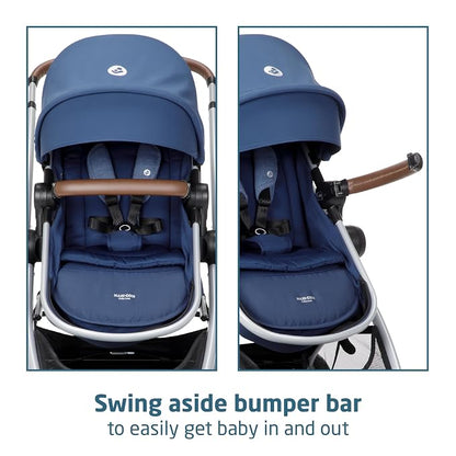 Maxi-Cosi Zelia 2 Luxe 5-in-1 Modular Travel System, New Hope Navy