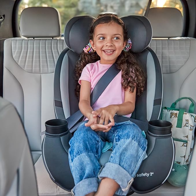 Safety 1st Grow and Go All-in-One Convertible Car Seat, Rear Facing, 5-40 lbs, Forward Facing (30–65 lbs), High Back Booster Seat 40-100 pounds, Alaskan Blue
