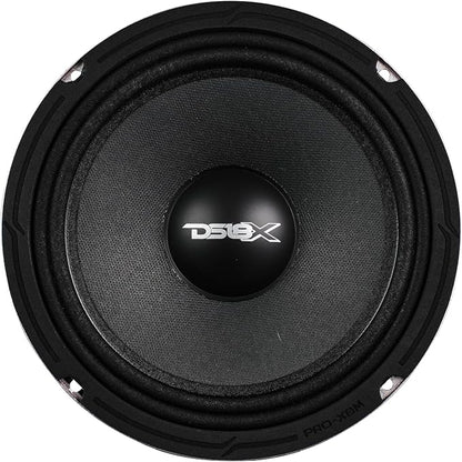 DS18 PRO-X8M Loudspeaker - 8", Midrange, Red Steel Basket, 550W Max, 275W RMS, 8 Ohms - Premium Quality Audio Door Speakers for Car or Truck Stereo Sound System (1 Speaker), Classic
