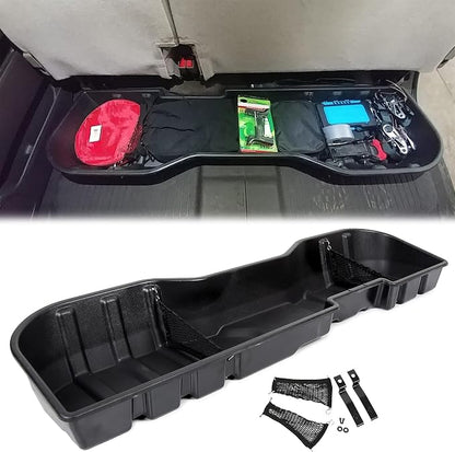ECOTRIC 8pcs Underseat Storage Box Compatible with 2007-2018 Silverado 2007-2019 GMC Sierra 1500 2500HD 3500HD Under Seat Storage Container Crew Cab Replacement for #23183674