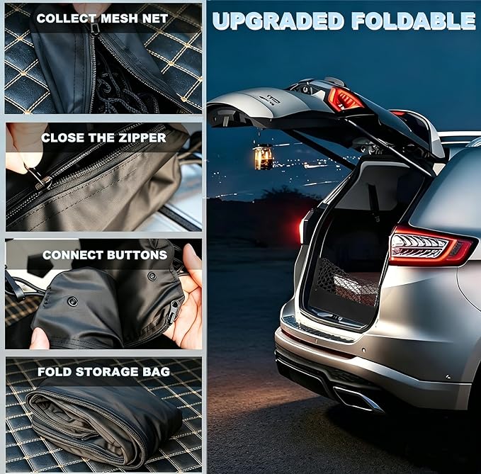 Envelope Style Cargo Net Compatible with Subaru Forester SK New 2026 2025 2024 2023 2022 2021 2020 2019 2018 2017 2016 2015 2014 2013 2012 2011 2010 2009 2008 2007-1998 Trunk Car Rear Tailgate Netting
