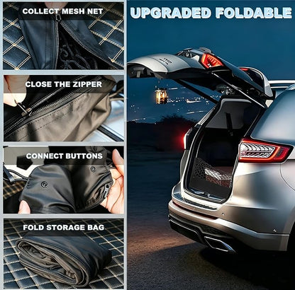 Envelope Style Cargo Net Compatible with Chevrolet Chevy Tahoe, GMC Yukon (Not for XL) New 2026 2025 2024 2023 2022 2021 2020 2019 2018 2017 2016 2015 Upgraded SUV Trunk Car Rear Tailgate Netting