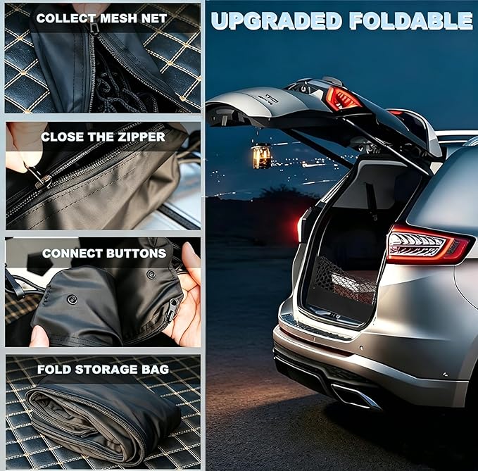 Envelope Style Upgraded Cargo Net Compatible with Hyundai Palisade Upgraded New 2026 2025 2024 2023 2022 2021 2020 Trunk Car Tailgate Netting