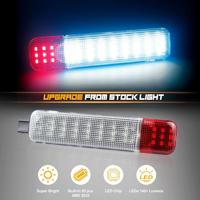 NDRUSH LED Interior Door Light Door Panel Courtesy Light Ice Blue Step Light Assembly Compatible with 1999-2006 Silverado/Sierra 1500 Yukon 1995-1999 C1500 C2500 C3500 2001-2006 3500 2500HD