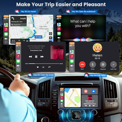 2-in-1 Wireless CarPlay Adapter for iPhone & Android Auto – Convert Wired CarPlay to Wireless, Plug & Play, Stable Connection for Daily Driving, USB & USB-C Support (Check Compatibility)