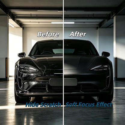 Matte Clear TPU Paint Protection Film, Heat Self-Healing & High Stretch Car PPF, 5ft x 5ft -Anti-Yellowing Scratch Resistant Wrap for Vehicle Body