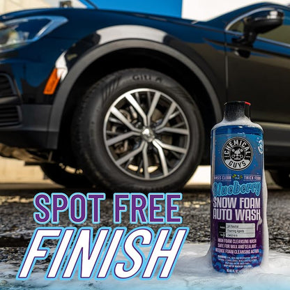 Chemical Guys CWS21616 Blueberry Snow Foam Car Wash Soap (Works with Foam Cannons, Foam Guns or Bucket Washes), Safe for Cars, Trucks, SUVs, Jeeps, Motorcycles, RVs & More, 16 fl. Oz