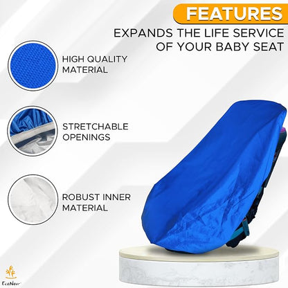 EcoNour Car Seat Protector, Waterproof Car Seat Cover with Thick Padding, Non-Slip Back Seat Protector for Baby, Infant & Toddler, Seat Cover Mat to Protect Seats from Spills, Dirt & Scratches