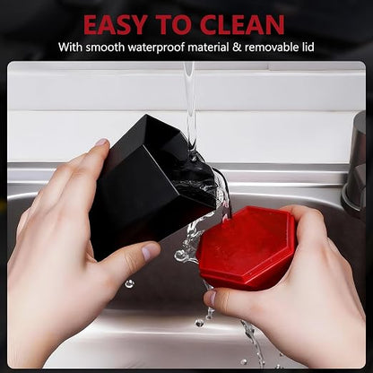 Car Trash Can with Lid - 1-Pack, Interior Accessories for Vehicles, Leakproof Garbage Can with 30 Detachable Trash Bags, Multipurpose Organizers and Storage Solutions for Home and Office