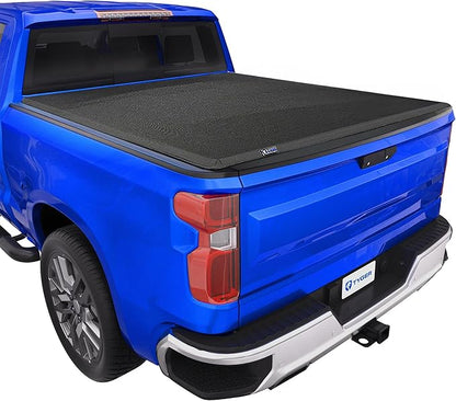Tyger Auto T3X Soft Tri-Fold in Fabric Truck Bed Tonneau Cover Compatible with 2014-2018 Chevy Silverado GMC Sierra 1500; 2019 LD/Limited | 5'9" (69") Bed | TG-BC3C1006X