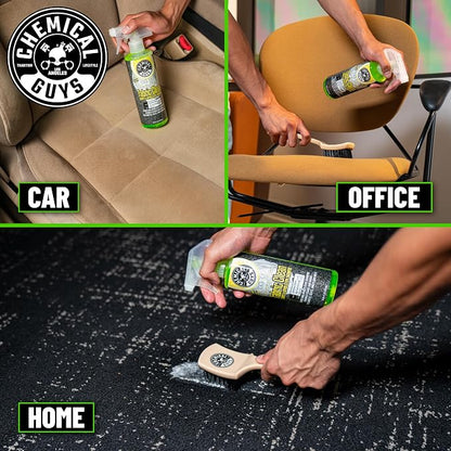 Chemical Guys Foaming Citrus Fabric Clean Carpet & Upholstery Cleaner, Ready to Use, Sprayable (for Carpets, Seats & Floor Mats), Safe for Cars, Home, Office, & More, 2-16 fl oz, Citrus Scent