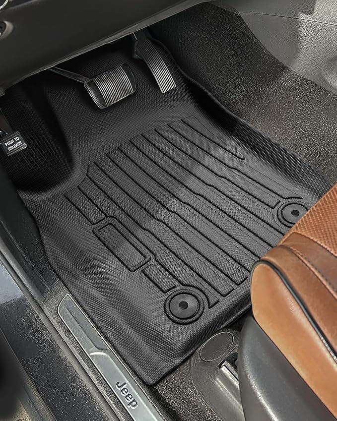 Custom Fit 4 Pcs Floor Mats for Dodge Durango 2011-2015 - All-Weather Rubber Mats & Liners, Heavy Duty Car Interior Protection for SUV, Weather-Resistant & Easy to Clean