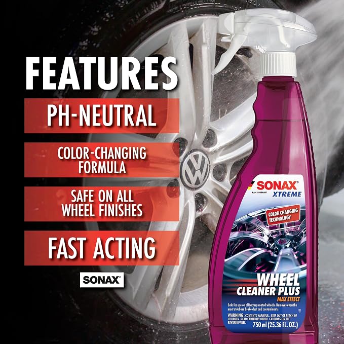 PBMG SONAX Wheel & Tire Combo | Premium Cleaner & Protector for Wheels & Tires | Removes Dirt, Brake Dust, & Grime | Long-Lasting Shine & Protection | Son-WTC-KIT