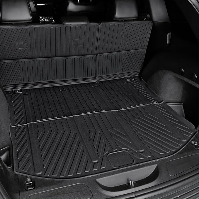 Floor Mats for Jeep Grand Cherokee 2011-2021 & 2022 (Not for WL), All Weather Floor Mats Trunk Cargo Liner with Backrest Protectors and Door Sill Guards Accessories, Full Coverage Set