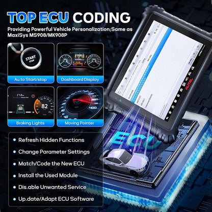 Autel MaxiSys MS906MAX OBD2 Scanner, Way Better Than MS906 Pro, 2026 MS906 MAX Up of MS906S MS906BT MS908, ECU Coding, 3000+ Active Test, 40+ Service, All System Diagnostic, CAN FD/DoIP, AutoScan 2.0