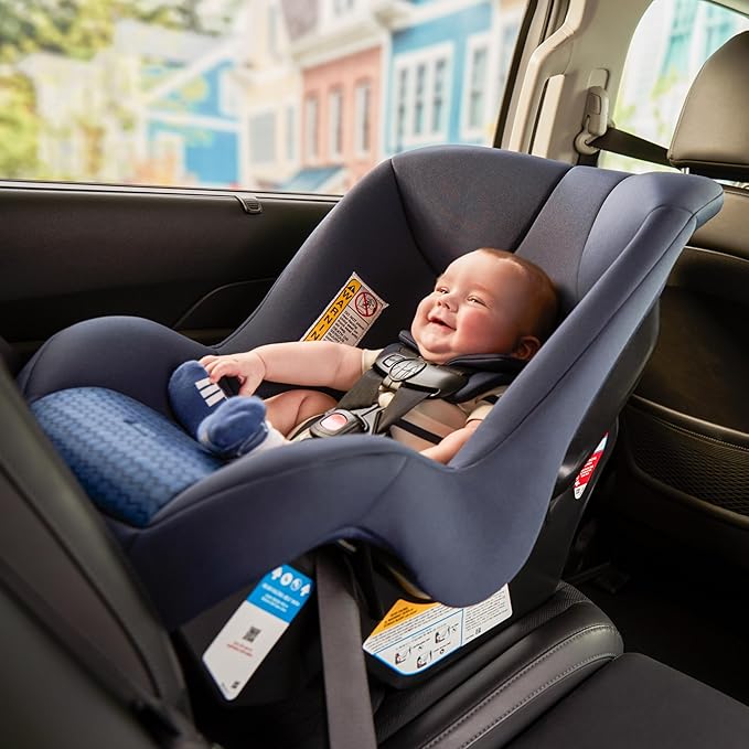 Safety 1st Smooth Ride Convertible Car Seat, 2-in-1 Rear & Forward Facing, 5-40 lbs, 30-50 lbs, Fits 3 Across, Slim Design, Latch, Machine-Washable, Travel-Ready, Crater Lake