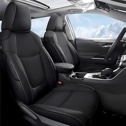 TTX LIGHTING Custom Fit Seat Covers for Toyota Corolla Cross L,LE,XLE 2022-2026 (Not for Hybrid) Faux Leather Corolla Cross Car Seat Covers Full Set Black