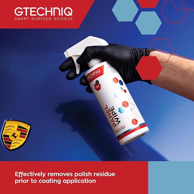 Gtechniq Panel Wipe for Car Cleaning 8.5 fl oz | Pre-Sealant, Fragrance-Free, Easy to Apply and Long-Lasting Results