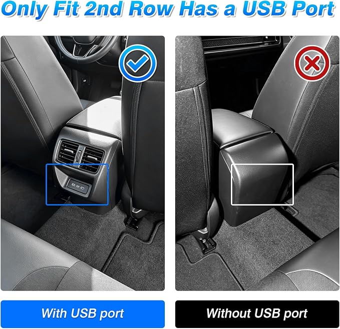 Civic Floor Mats - Floor Liner for Honda Civic 2022-2026 Sedan Hatchback Si (Include Sport, Not for Hybrid) & Acura Integra 2023-2026 Accessories (Only Fit 2nd Row Has USB Port)