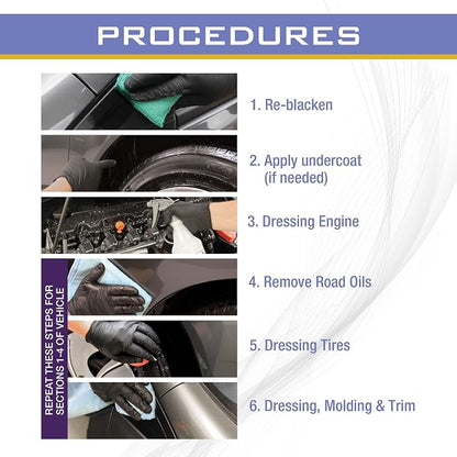 Auto Magic Professional Tire Dressing | Water-Based Silicone Spray | Detailing Products for Tires, Vinyl, Trim & Engine Compartments | Car Care