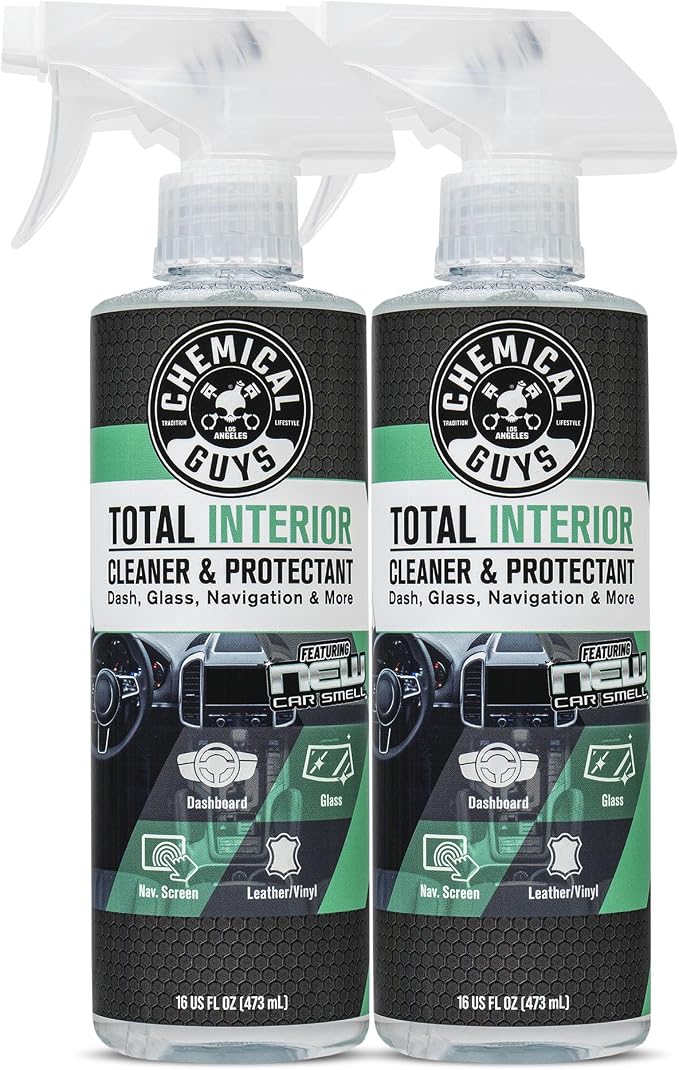Chemical Guys SPI2341602 Total Interior Cleaner and Protectant, New Car Smell, (Safe for Cars, Trucks, SUVs, Jeeps, RVs & More) 2-16 fl oz