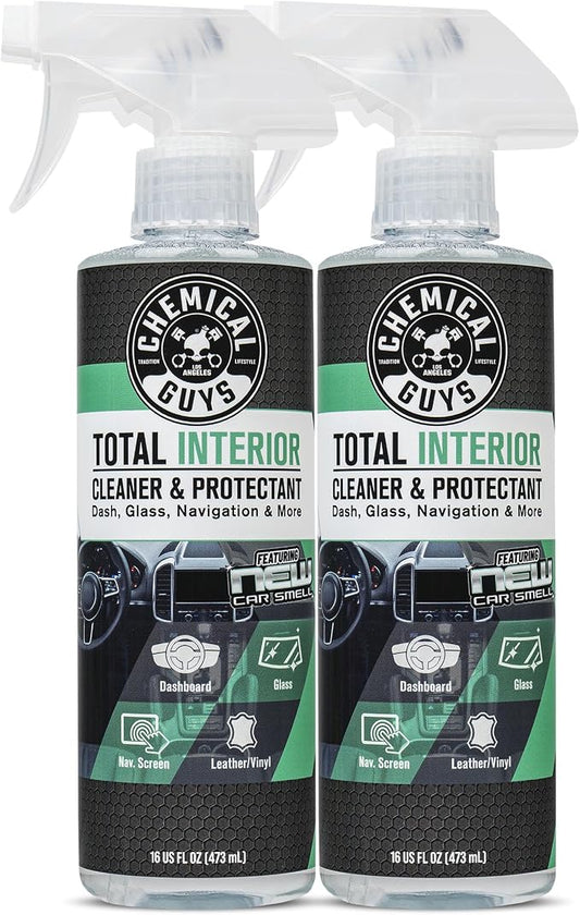 Chemical Guys SPI2341602 Total Interior Cleaner and Protectant, New Car Smell, (Safe for Cars, Trucks, SUVs, Jeeps, RVs & More) 2-16 fl oz