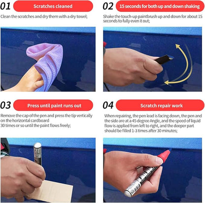 Carhoo A89 Imperial Blue Pearl Touch Up Paint Suitable For BMW, Genuine Custom Color Car Touch Up Paint, With Pen Tip & Fine Brush
