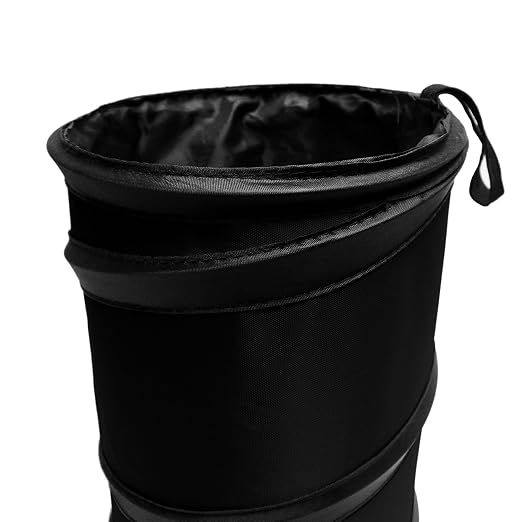 FH Group FH1120 Collapsible Trash Can (Black) Small with Gift - Universal for Cars Trucks and SUVs