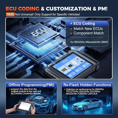 XTOOL D8S AI-Assisted Bidirectional OBD2 Scanner with Topology Mapping: 2026 Upgrade of XTOOL D8, Scan Tool with 42+ Reset, Full System Automotive Scanner Diagnostic Tool, PMI for Ford, FCA/CANFD/DoIP