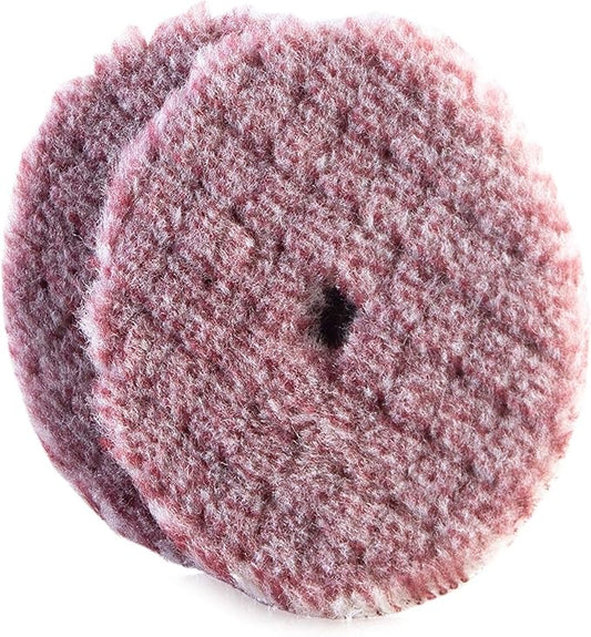 Adam's Polishes Premium Polisher Pads - Blended Wool & Microfiber Cuts & Finishes in One Step 2 Pack - Color Coded to Match with Recommended Polishes or Compounds (3.5", One Step Polishing Pad)