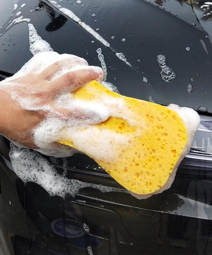 SCUARI 3PCS Car Wash Sponge,9.1 x 4.3 x 1.6 Inch Car Sponges for Washing,Car Accessories Large Sponges for Cleaning,Automotive Cleaning Supplies,Suitable for Most Cars,Boats,RVs,Motorbikes