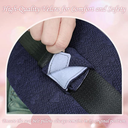 Seat Belt Pillow Post-Surgery – with Ice/Hot Pocket for C-Section, for Chest/Heart Travel