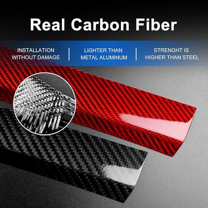 AIRSPEED Hard Carbon Fiber for Toyota GR86 Subaru BRZ 2021 2022 2023 2024 2025 2026 Under Air Conditioner Panel Cover Center Console Interior Trim Accessories, Black
