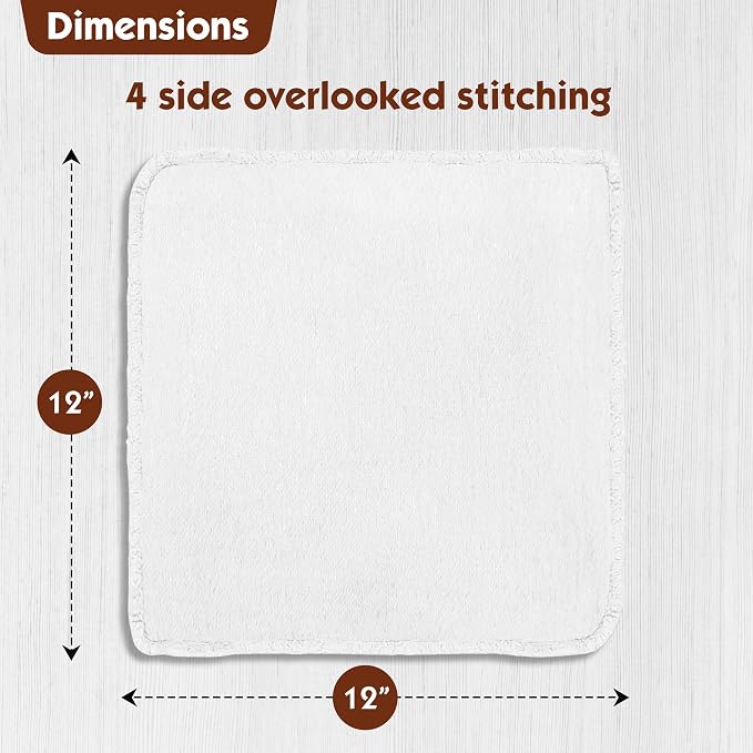 Nabob Wipers Auto Mechanic Shop Towels 100 Pack Bulk Rags 100% Cotton Commercial Grade Shop Rags Size 14"x14" (100 Pack, White)