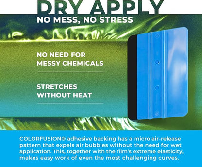 ColorFusion PPF by VViViD, Gloss Early Spring Green Dry Apply PPF Vinyl Car Wrap Roll 20ft x 5ft