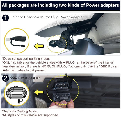 Mangoal 4K Dash Cam Custom for 4th Gen Dodge RAM 1500/2500/3500 2013 2014 2015 2016 2017 2018,(Model B),Check Model Carefully,OEM Look, UHD 2160P Video, WiFi & App, 128GB Card