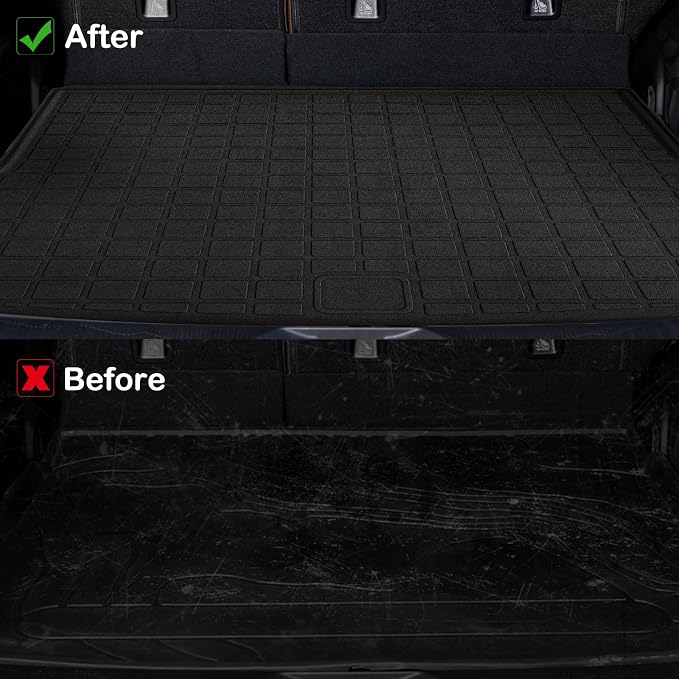 Floor Mats for Lexus RX 2010-2015 Upgrade Trunk Mat All Weather TPE Floor Liners Fit for Lexus RX350/RX450h 1st & 2nd Row and Cargo Liner Anti-Slip Full Set Car Mats