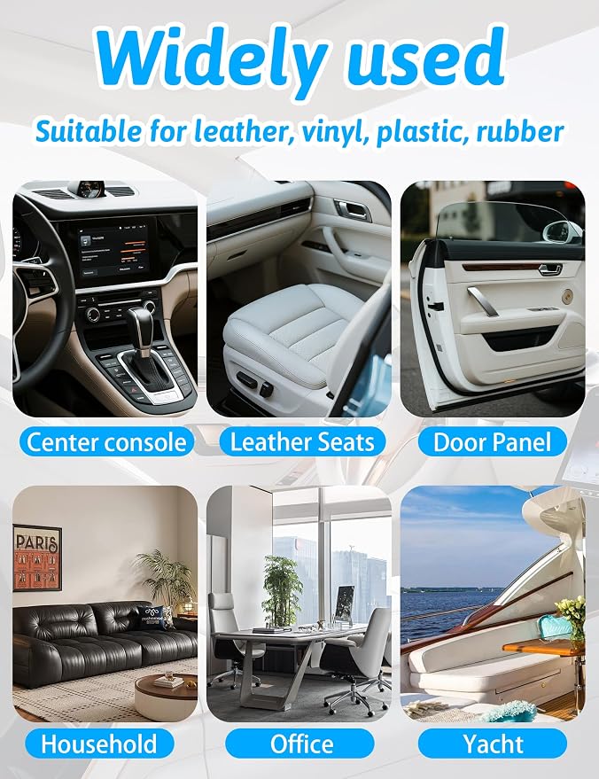 Car Cleaner Interior, Leather Cleaner Upholstery Interior Ceaning Kit Carpet Dashboard Shiny Car Stuff for Vinyl,Plastic,Fabric,Carpet & More,Ocean Scent