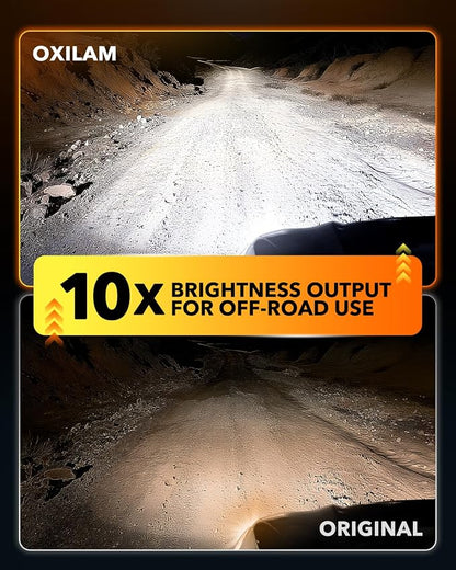 OXILAM New H11 LED Bulb 44000LM 10X Ultra-Brightness, 3 Min Quick Installation, 60000H Longer Lifespan Driving Light, IP68 Waterproof, No Flicker, 99% Compatibility, 2Pcs