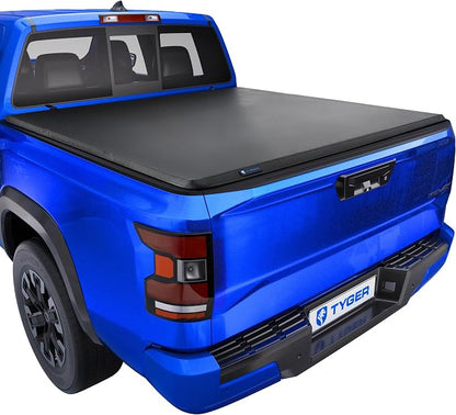 Tyger Auto T3 Soft Tri-fold Truck Bed Tonneau Cover Compatible with 2022-2026 Nissan Frontier | 5' (60") Bed | TG-BC3N1057