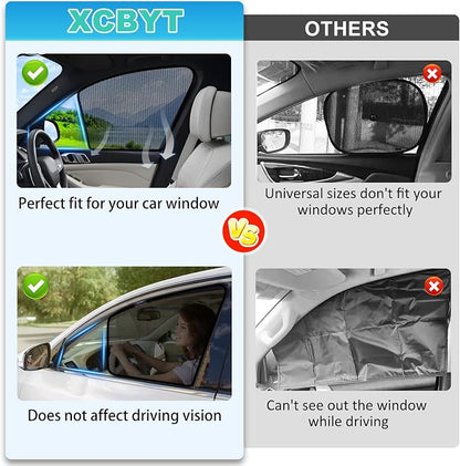XCBYT Rogue Window Shades for 2021-2023, 4PCS Side Window Sun Shades with Breathable Mesh, Magnetic Car Window Covers for Baby & Privacy, UV Protection & Heat Insulation