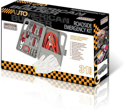 American Builder HW2194 Gray 31-Piece Auto Roadside Emergency Tool Kit