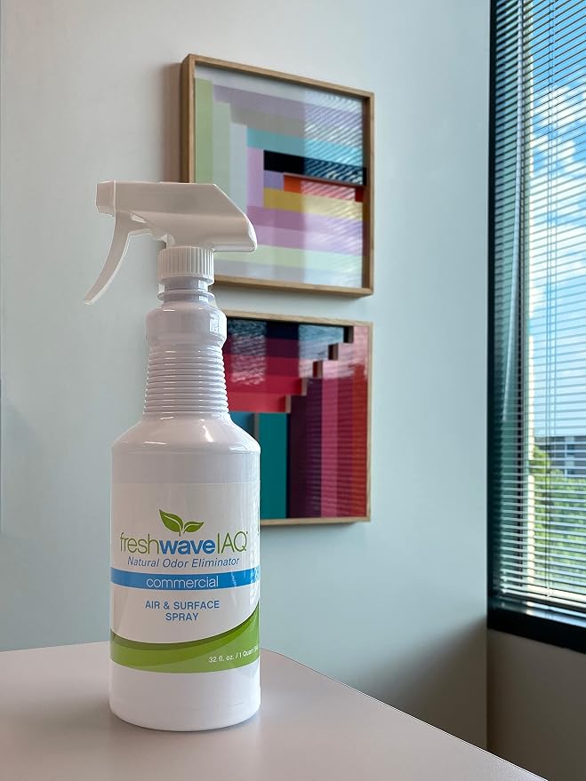 Fresh Wave IAQ Commercial Odor Eliminating Air & Surface Spray with Trigger, 32 Fl. Oz. | Safer Odor Relief | Natural Plant-Based Odor Eliminator | Odor Absorber for Home or Commercial Areas