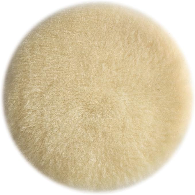 PORTER-CABLE Polishing Pad, Lambs Wool, Hook and Loop, 6-Inch (18007), Brown