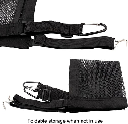 3 Layer Car Mesh Organizer Between Front Seat Backseat Mesh Storage Net Kid Dog Pet Barrier Car Net Pocket Handbag Tissue Purse Holder for SUV, Van